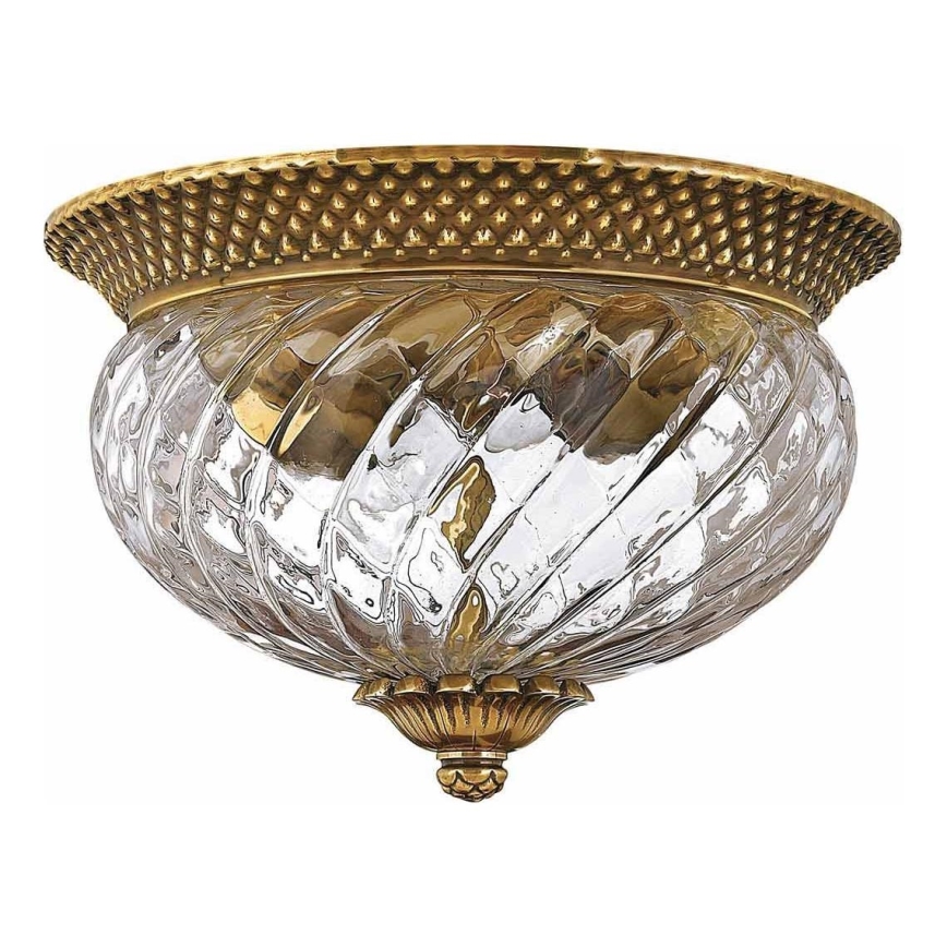 Hinkley - Lampa sufitowa PLANTATION 2xE27/60W/230V mosiądz