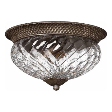 Hinkley - Lampa sufitowa PLANTATION 3xE27/60W/230V brąz