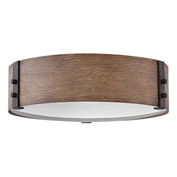 Hinkley - Lampa sufitowa SAWYER 3xE14/40W/230V śr. 38 cm sekwoja/brązowa
