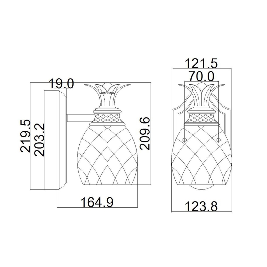 Hinkley - LED Kinkiet łazienkowy PLANTATION 1xG9/3W/230V IP44 złoty