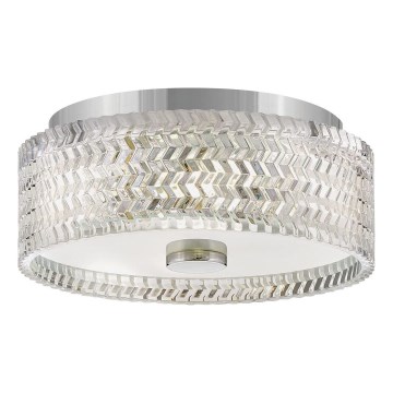 Hinkley Plafon ELLE 2xE27/60W/230V śr. 30,5 cm chrom błyszczący