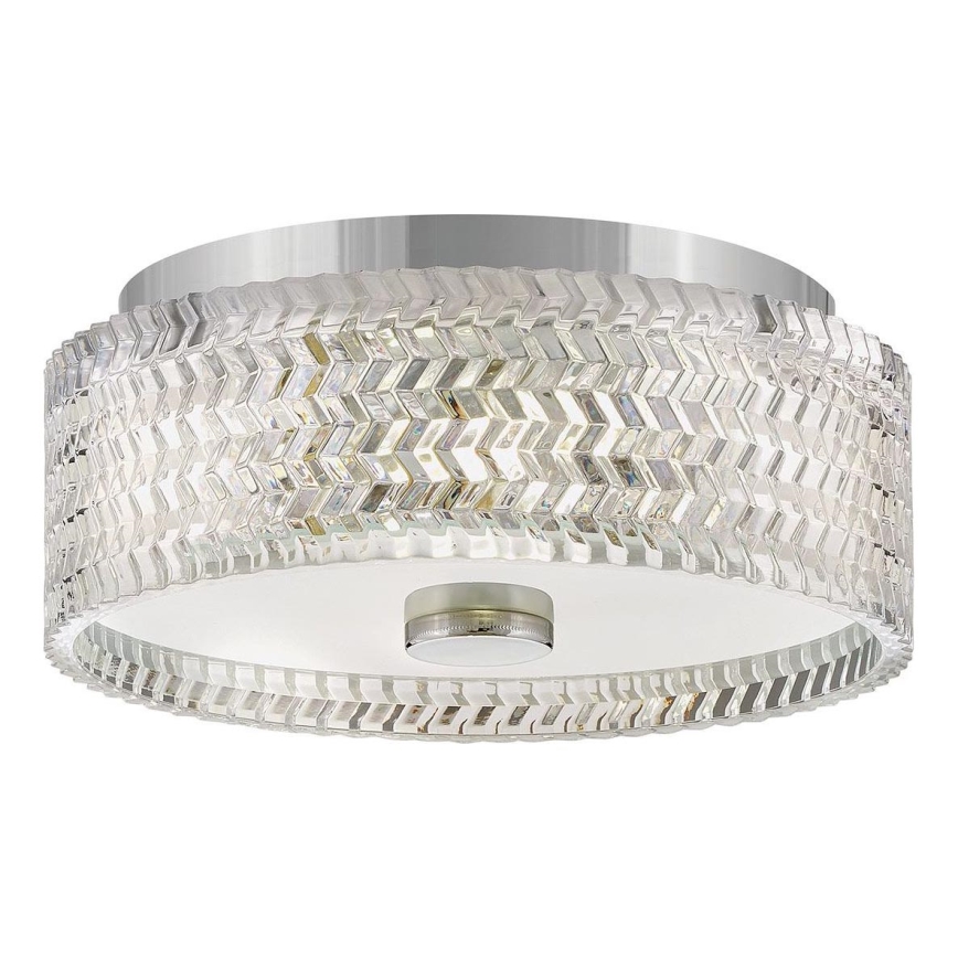 Hinkley Plafon ELLE 2xE27/60W/230V śr. 30,5 cm chrom błyszczący