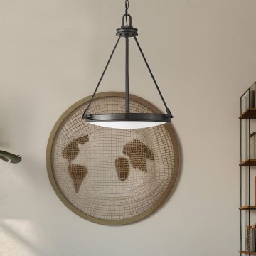 Hinkley - Żyrandol na łańcuchu COLLIER 4xE14/40W/230V śr. 54,3 cm czarny