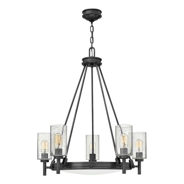 Hinkley - Żyrandol na łańcuchu COLLIER 5xE27/40W/230V śr. 68,5 cm czarny