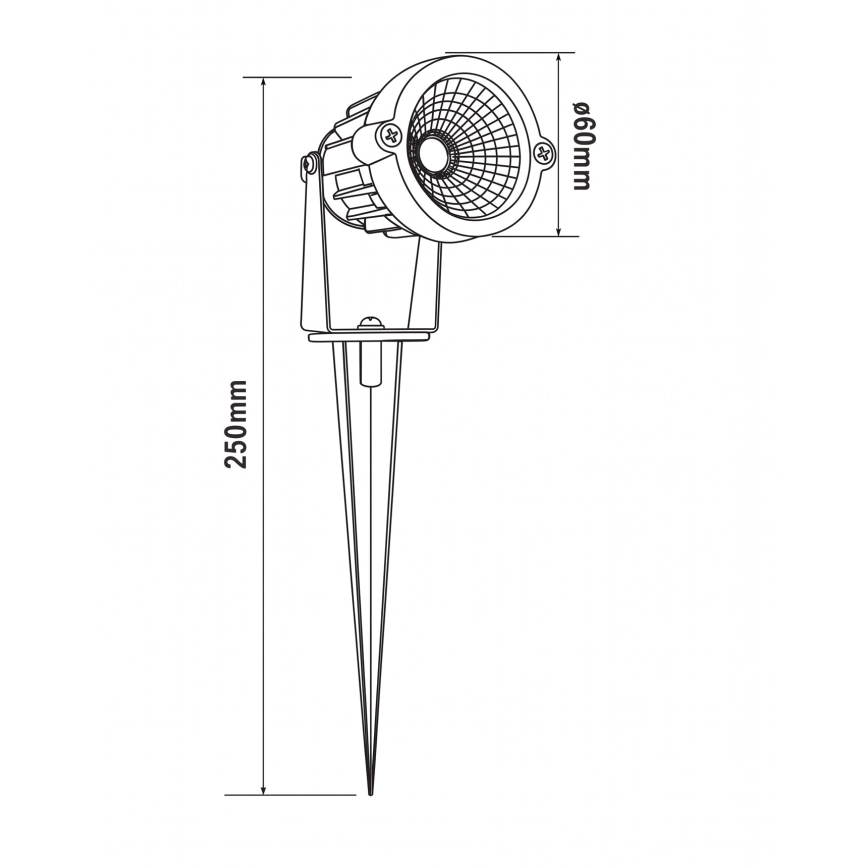 HÖFFTECH - Lampa zewnętrzna LED/5W/230V IP65