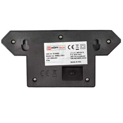 HÖFFTECH - Solarny kinkiet ścienny LED z czujnikiem ruchu i zmierzchu LED/5,5V 200 mAh IP44