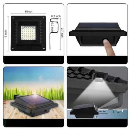 HÖFFTECH - Solarny kinkiet LED z czujnikiem ruchu i zmierzchu LED/3,7V 2000 mAh IP65