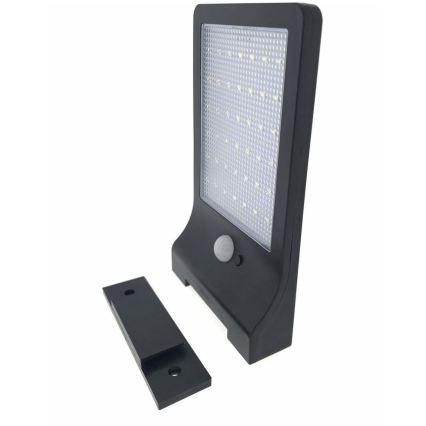 HÖFFTECH - Solarna lampa ścienna LED z czujnikiem ruchu i zmierzchu LED/3,7V 2200 mAh IP44