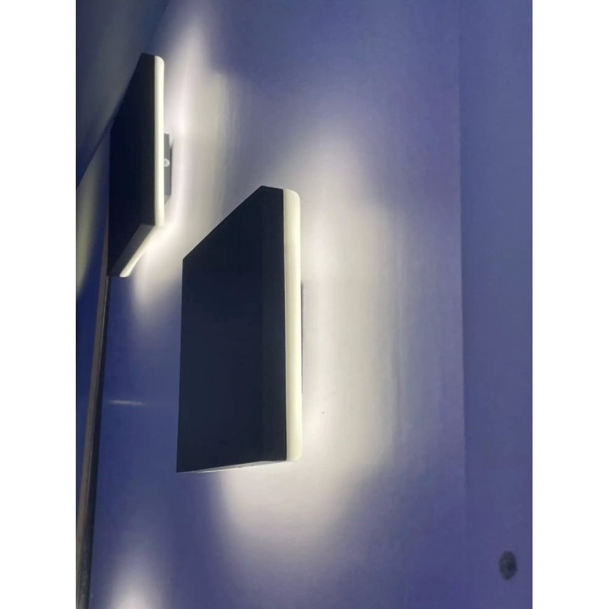 HÖFFTECH - LED zewnętrzny kinkiet kwadratowy LED/10W/230V IP65