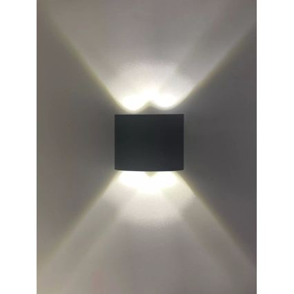 HÖFFTECH - LED Zewnętrzny kinkiet ścienny UP&DOWN 4xLED/1W/230V IP65