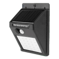 HÖFFTECH - Solarny kinkiet ścienny LED z czujnikiem, 3,7 V, 1200 mAh, IP65