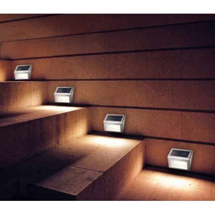 HÖFFTECH - ZESTAW 2x solarnych lamp ściennych LED 1,2V 400 mAh IP44