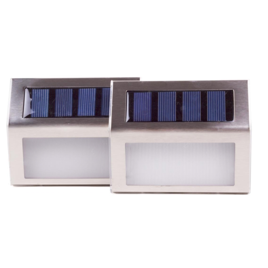 HÖFFTECH - ZESTAW 2x solarnych lamp ściennych LED 1,2V 400 mAh IP44