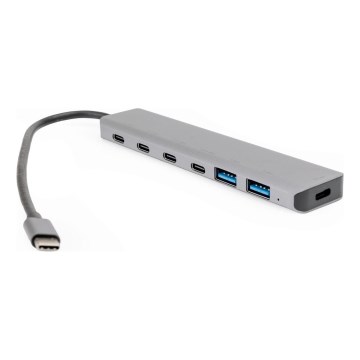 Hub USB-C 7w1 z obsługą Power Delivery 100 W