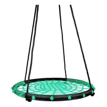Huśtawka o średnicy 80 cm, czarna/zielona