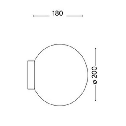 Ideal Lux 59815 - Ściemnialny kinkiet LED RGBW MAPA 1xE27/9W/230V 2700-6500K