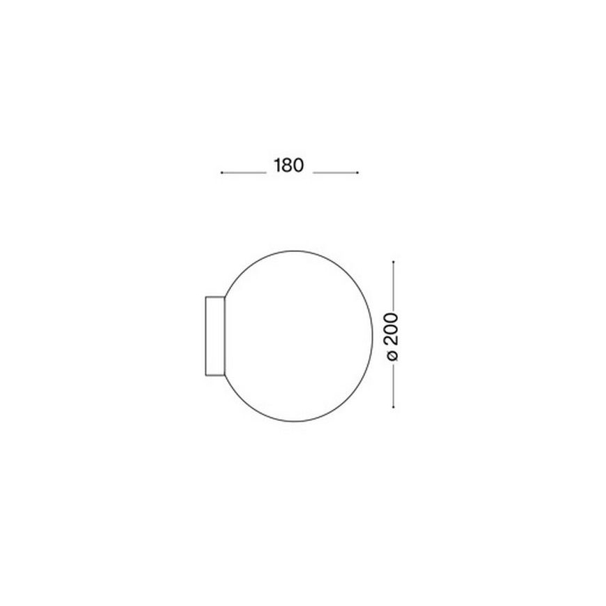 Ideal Lux 59815 - Ściemnialny kinkiet LED RGBW MAPA 1xE27/9W/230V 2700-6500K