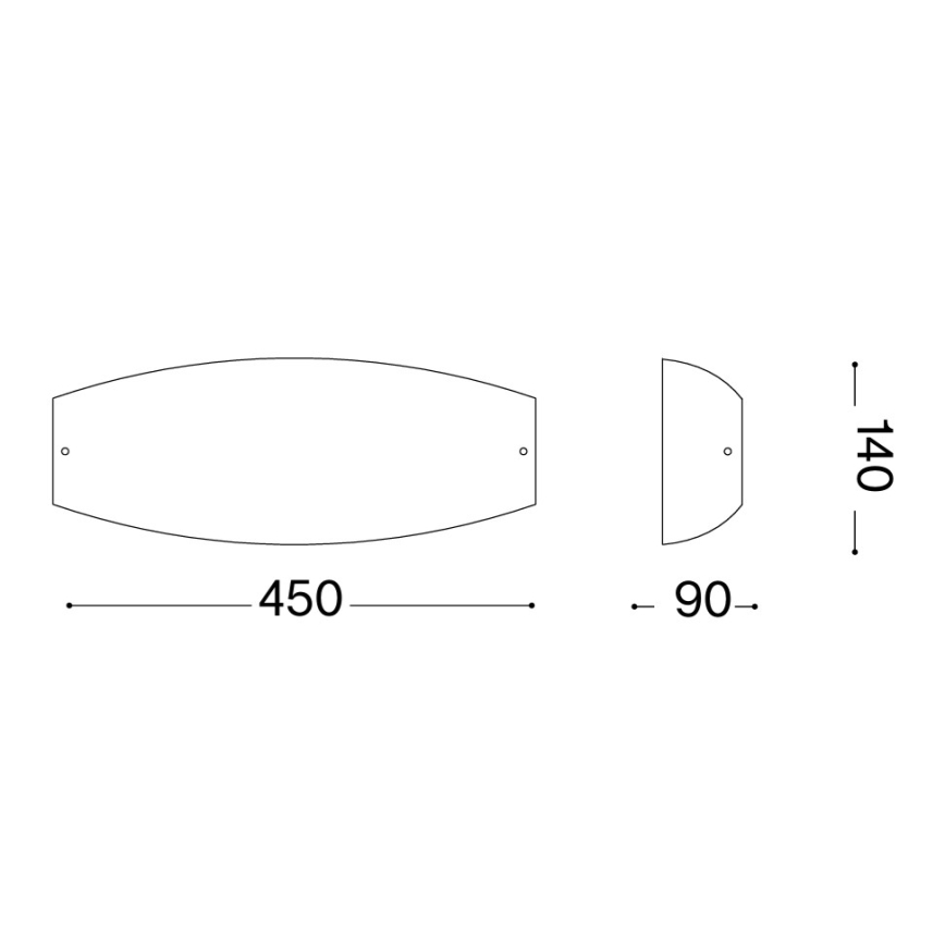 Ideal Lux - Kinkiet ALI 2xE27/60W/230V biały