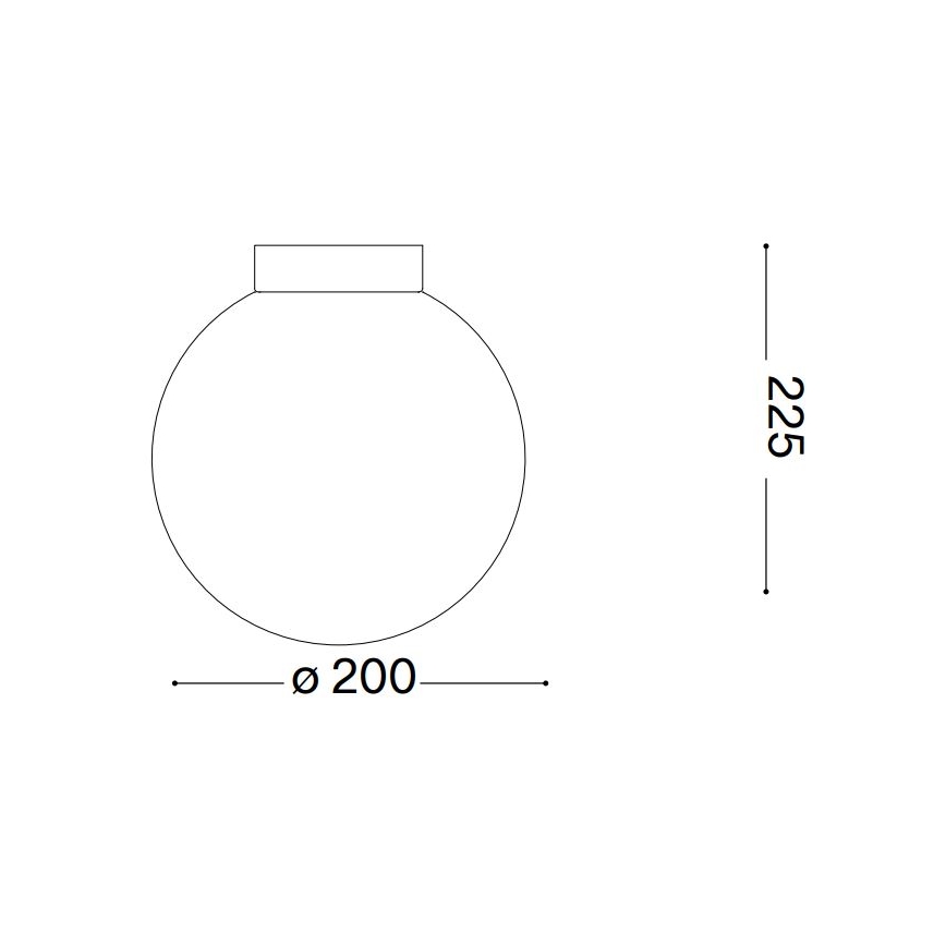 Ideal Lux - Kinkiet CARTA 1xE27/25W/230V śr. 20 cm biały