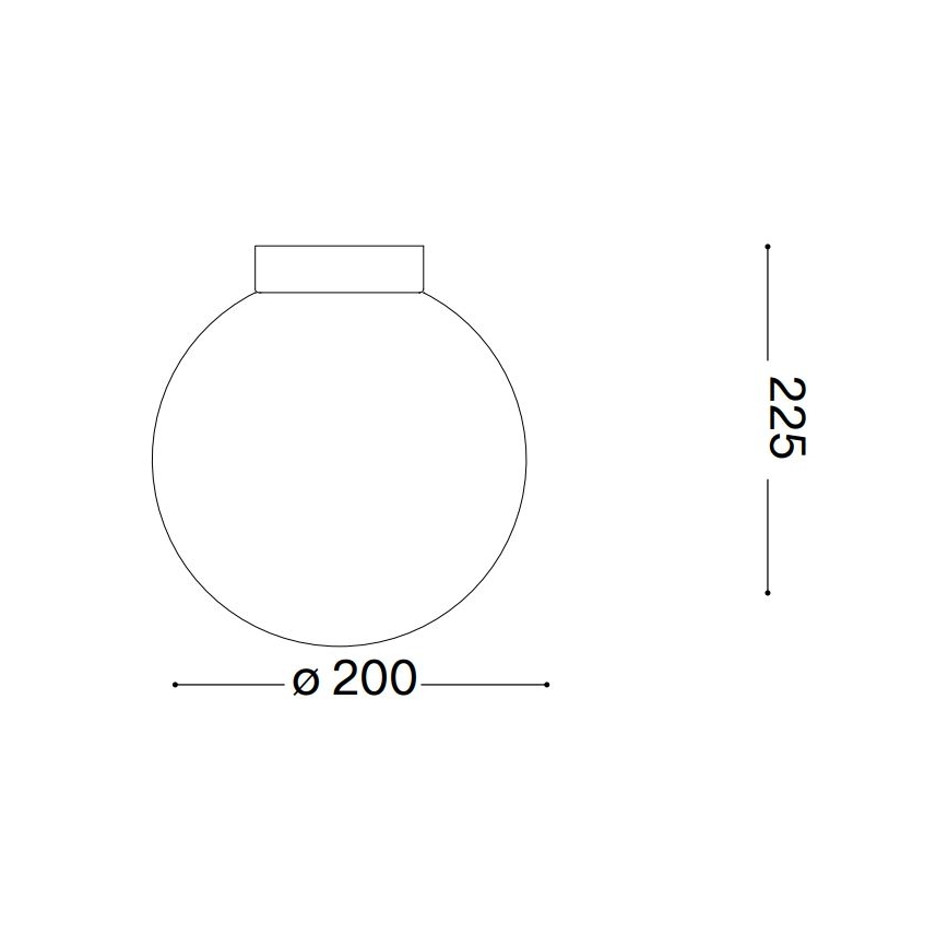 Ideal Lux - Kinkiet CARTA 1xE27/25W/230V śr. 20 cm biały