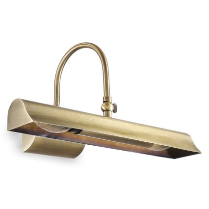 Ideal Lux - Kinkiet galeryjka RETRO 2xE14/28W/230V mosiądz