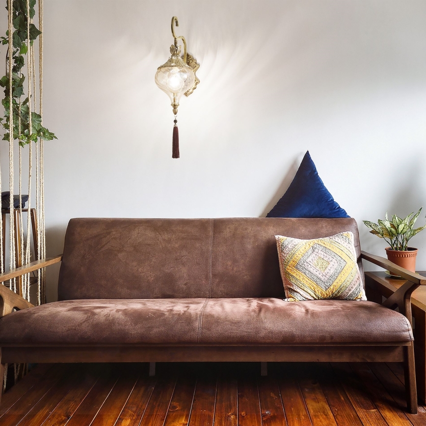 Ideal Lux - Kinkiet HAREM 1xE27/42W/230V mosiądz