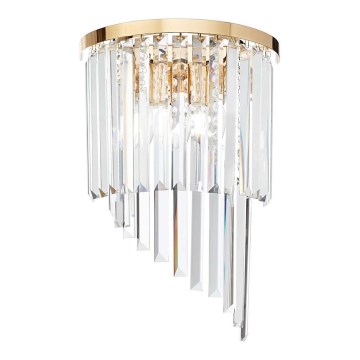 Ideal Lux - Kinkiet kryształowy CARLTON 3xE14/40W/230V złoty