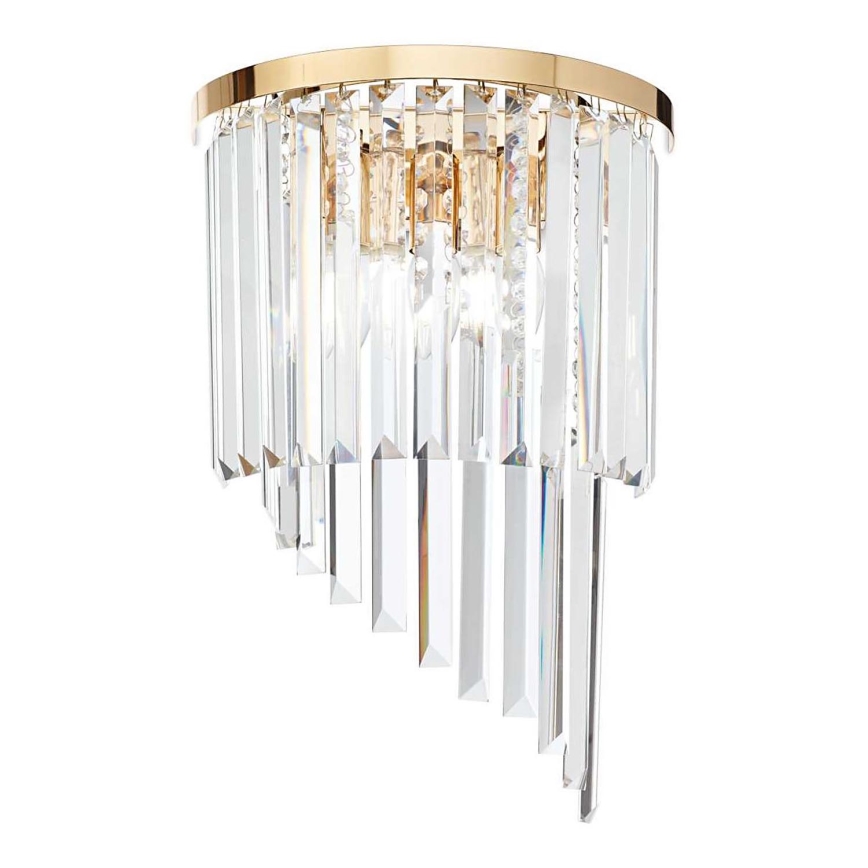 Ideal Lux - Kinkiet kryształowy CARLTON 3xE14/40W/230V złoty