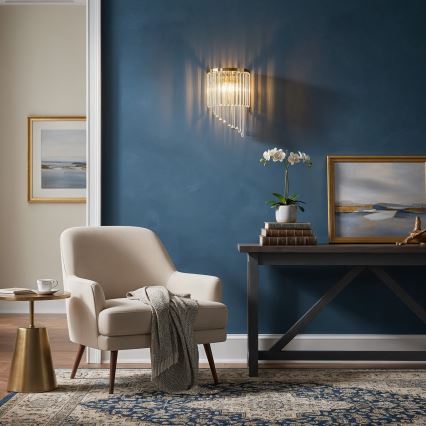 Ideal Lux - Kinkiet kryształowy CARLTON 3xE14/40W/230V złoty