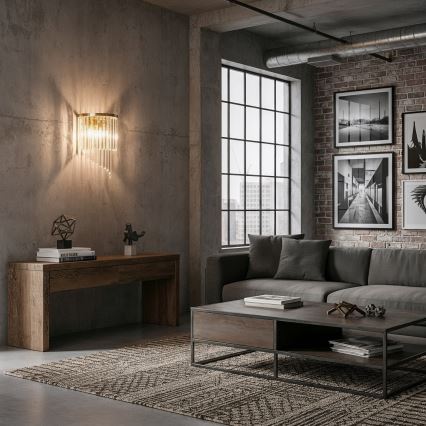 Ideal Lux - Kinkiet kryształowy CARLTON 3xE14/40W/230V złoty