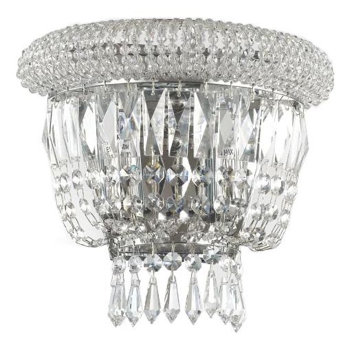 Ideal Lux - Kinkiet kryształowy DUBAI 2xE14/28W/230V chrom błyszczący