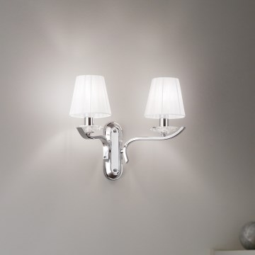 Ideal Lux - Kinkiet kryształowy PEGASO 2xE14/28W/230V chrom błyszczący