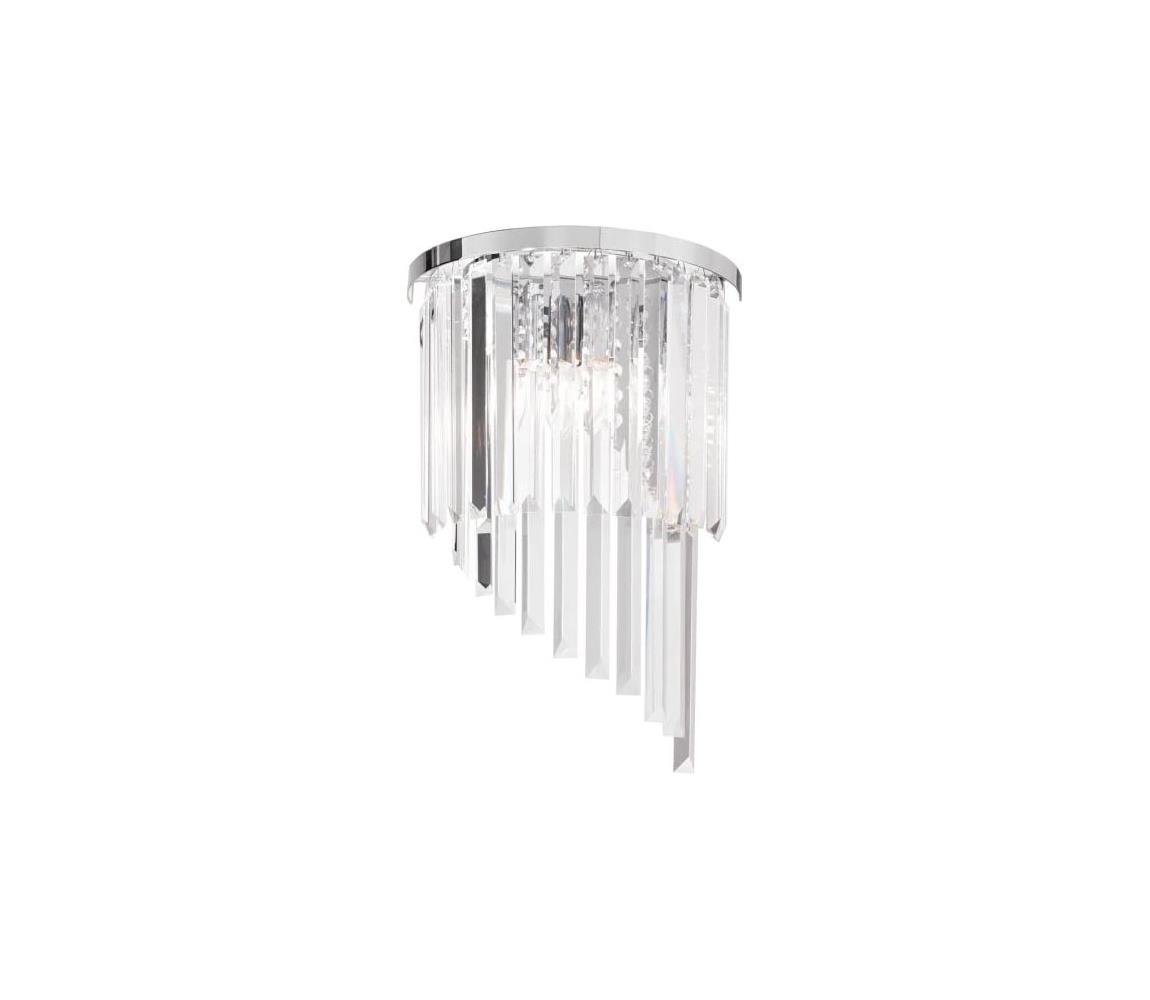 Ideal Lux - Kinkiet kryształowy CARLTON 3xE14/40W/230V chrom błyszczący