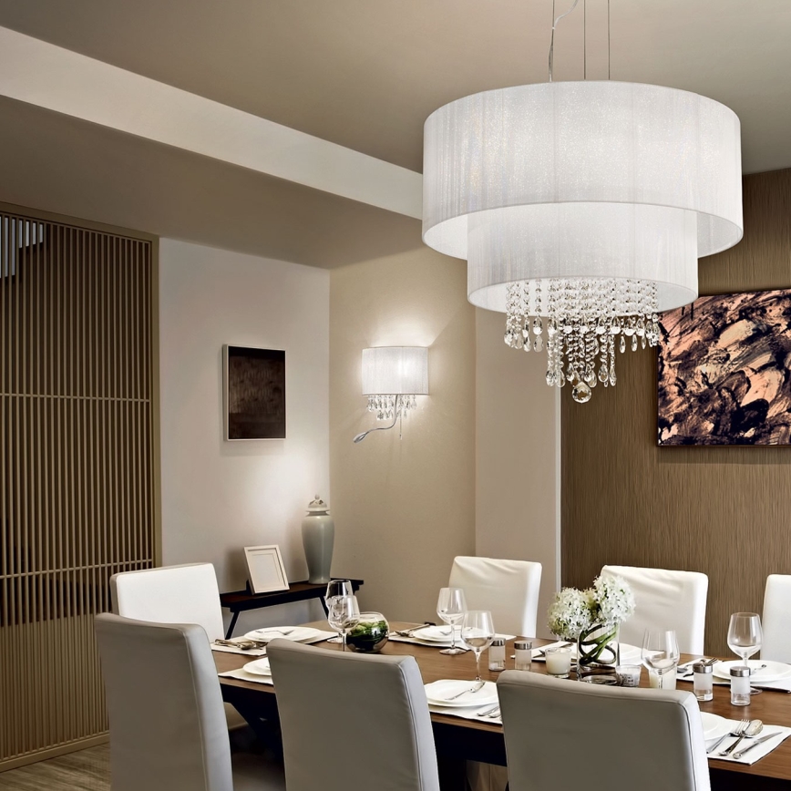 Ideal Lux - Kinkiet kryształowy LED OPERA 2xE14/40W/230V + LED/1W biały