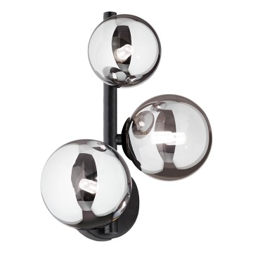 Ideal Lux - Kinkiet LED PERLAGE 3xG9/3W/230V czarny/przydymiony