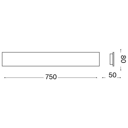 Ideal Lux - Kinkiet LED ZIG ZAG LED/30W/230V 75 cm CRI 90 biały