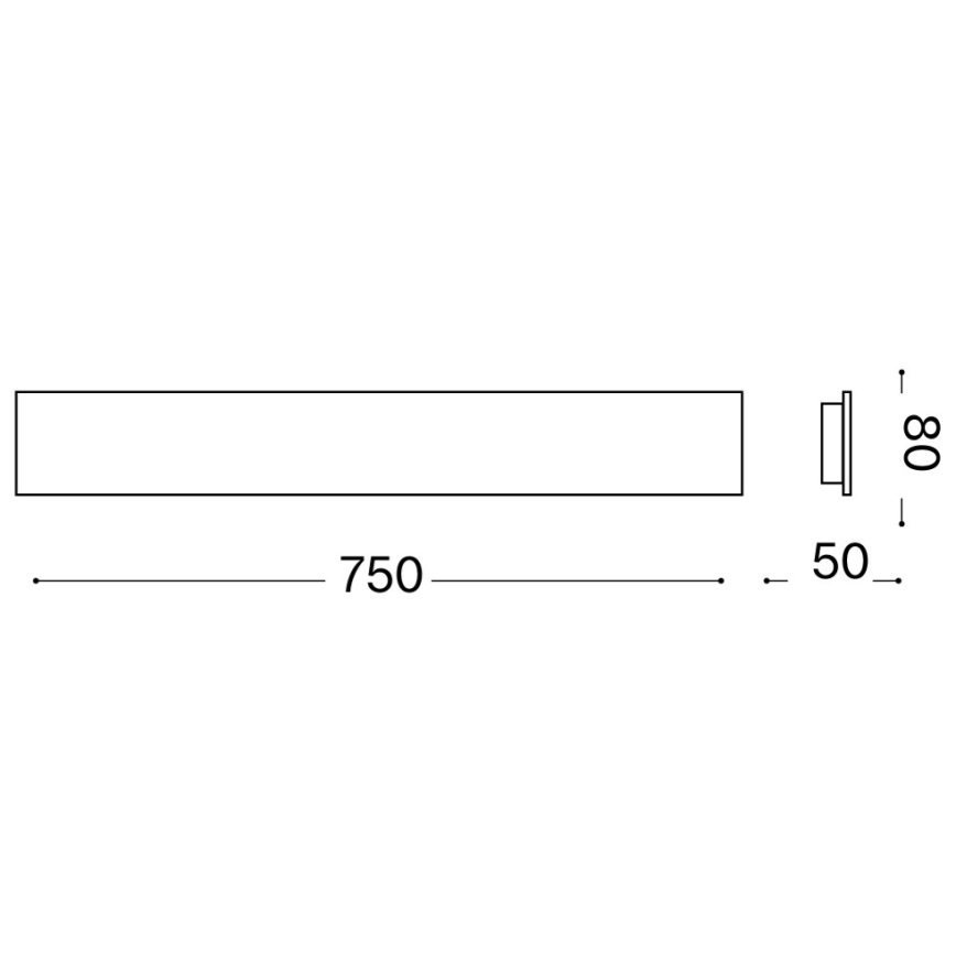 Ideal Lux - Kinkiet LED ZIG ZAG LED/30W/230V 75 cm CRI 90 biały