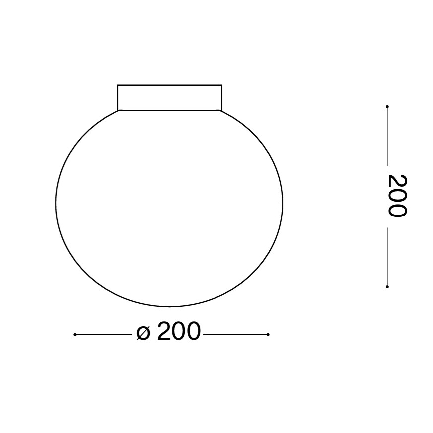 Ideal Lux - Kinkiet MAPA 1xE27/42W/230V śr. 20 cm biały