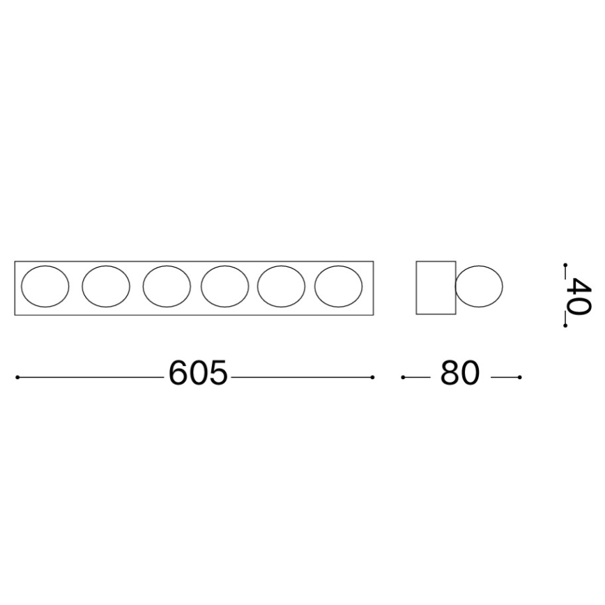 Ideal Lux - Kinkiet PRIVE 6xE14/40W/230V biały