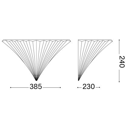 Ideal Lux - Kinkiet SANTA 1xE14/40W/230V złoty