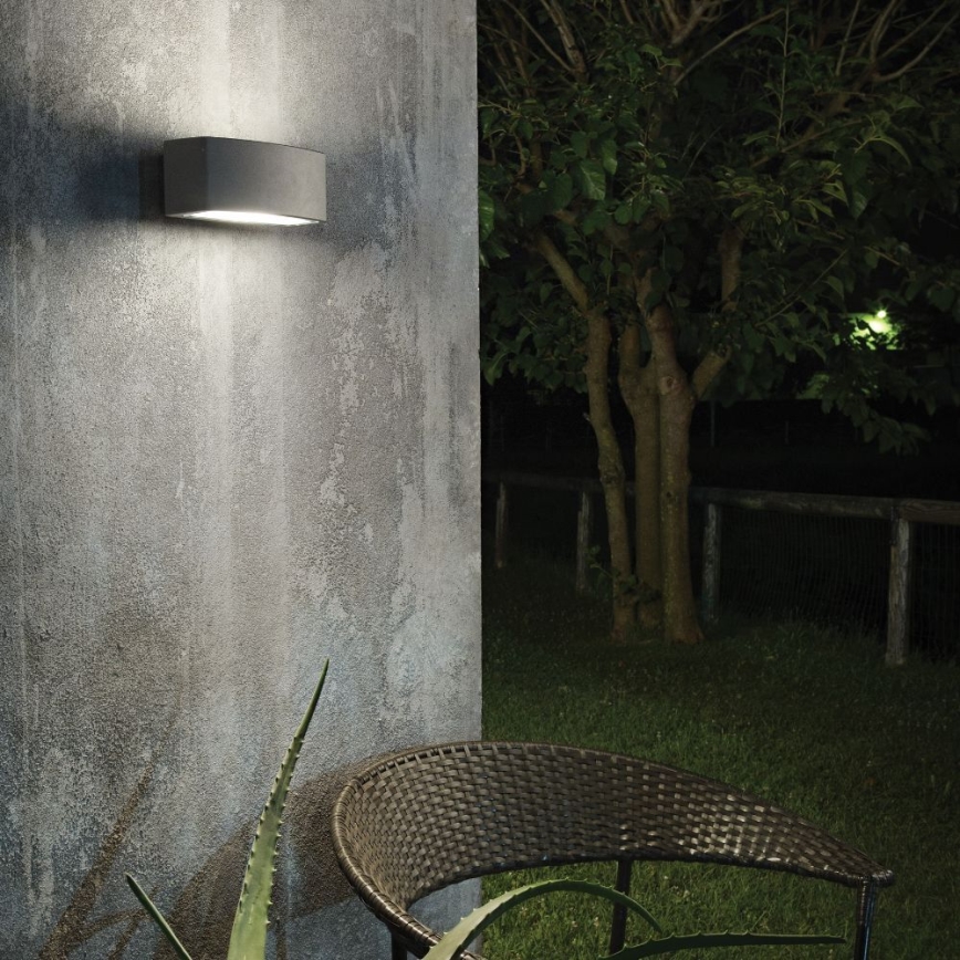 Ideal Lux - Kinkiet zewnętrzny ANDROMEDA 1xE27/60W/230V IP55 antracyt