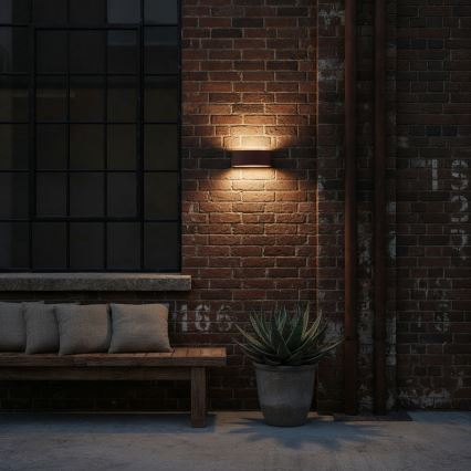 Ideal Lux - Kinkiet zewnętrzny ANDROMEDA 1xE27/60W/230V IP55 brązowe