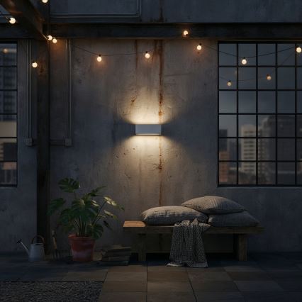 Ideal Lux - Kinkiet zewnętrzny ANDROMEDA 1xE27/60W/230V IP55 szary