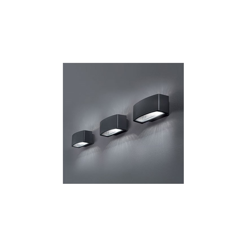 Ideal Lux - Kinkiet zewnętrzny ANDROMEDA 2xE27/60W/230V IP55 antracyt