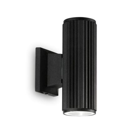 Ideal Lux - Kinkiet zewnętrzny BASE 2xGU10/28W/230V IP44 czarny