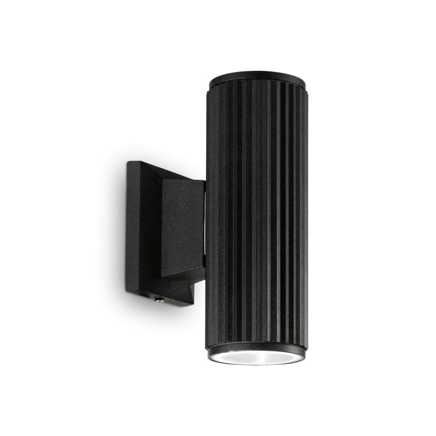 Ideal Lux - Kinkiet zewnętrzny BASE 2xGU10/28W/230V IP44 czarny