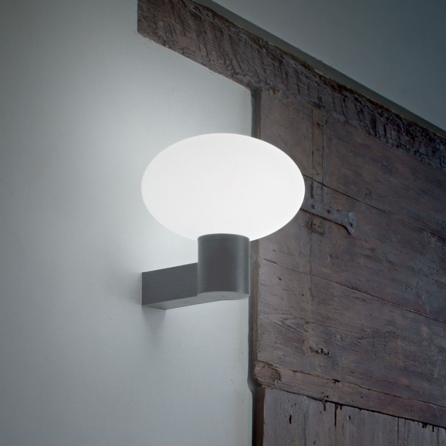 Ideal Lux - Kinkiet zewnętrzny CLIO 1xE27/42W/230V IP44 antracyt