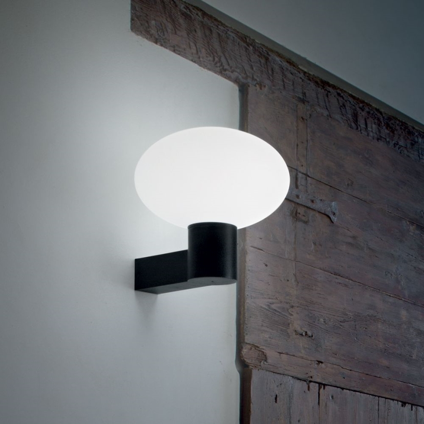 Ideal Lux - Kinkiet zewnętrzny CLIO 1xE27/42W/230V IP44 czarny