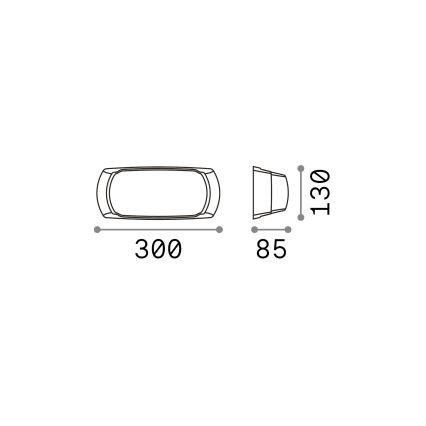Ideal Lux - Kinkiet zewnętrzny FELIX 1xE27/23W/230V IP66 biały