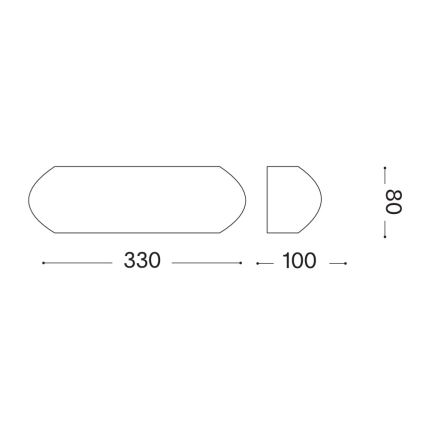 Ideal Lux - Kinkiet zewnętrzny GIOVE 1xE27/60W/230V IP54 antracyt